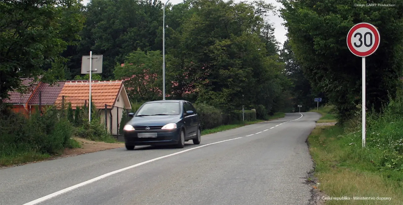 Značka B 20a Nejvyšší dovolená rychlost