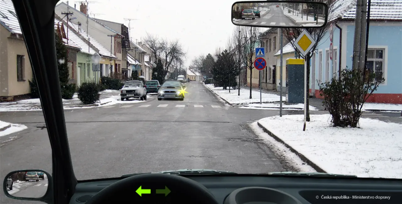Značka P 2 Hlavní pozemní komunikace