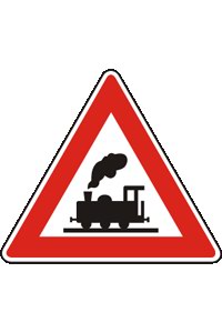 Značka A 30 Železniční přejezd bez závor
