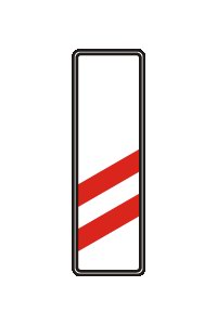 Značka A 31b Návěstní deska (160 m)
