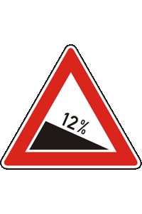 Značka A 5a Nebezpečné klesání