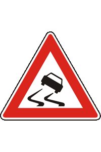 Značka A 8 Nebezpečí smyku