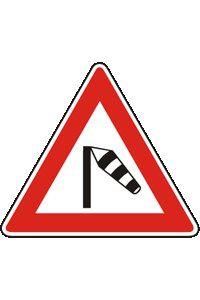 Značka A 16 Boční vítr