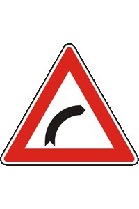 Značka A 1a Zatáčka vpravo