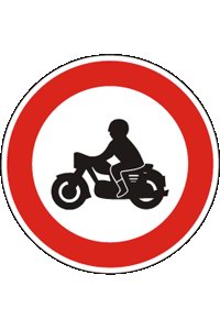 Značka B 7 Zákaz vjezdu motocyklů