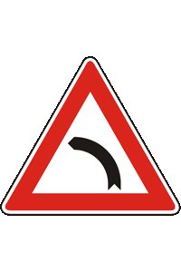 Značka A 1b Zatáčka vlevo