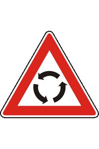 Značka A 4 Křižovatka s kruhovým objezdem