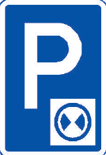 Značka IP 13b Parkoviště s parkovacím kotoučem