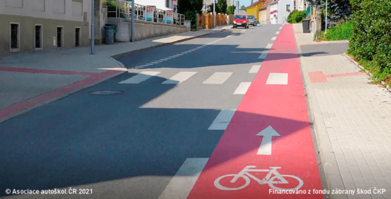 Značka V 14 Jízdní pruh pro cyklisty